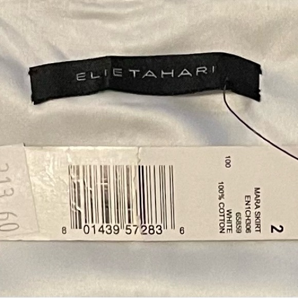 Elie Tahari Mara Skirt Embroidered NWT - Picture 5 of 6